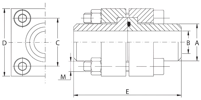 Flansa dubla Cetop sudabila Seria 6000 (CET3+CODS+SB)